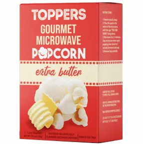[32783] Toppers Microwave Popcorn Xtra Butter P3 (3pck Each)