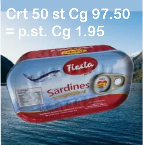 [383155] Fiesta Canned Sardines 125gr (125gr Crt50)