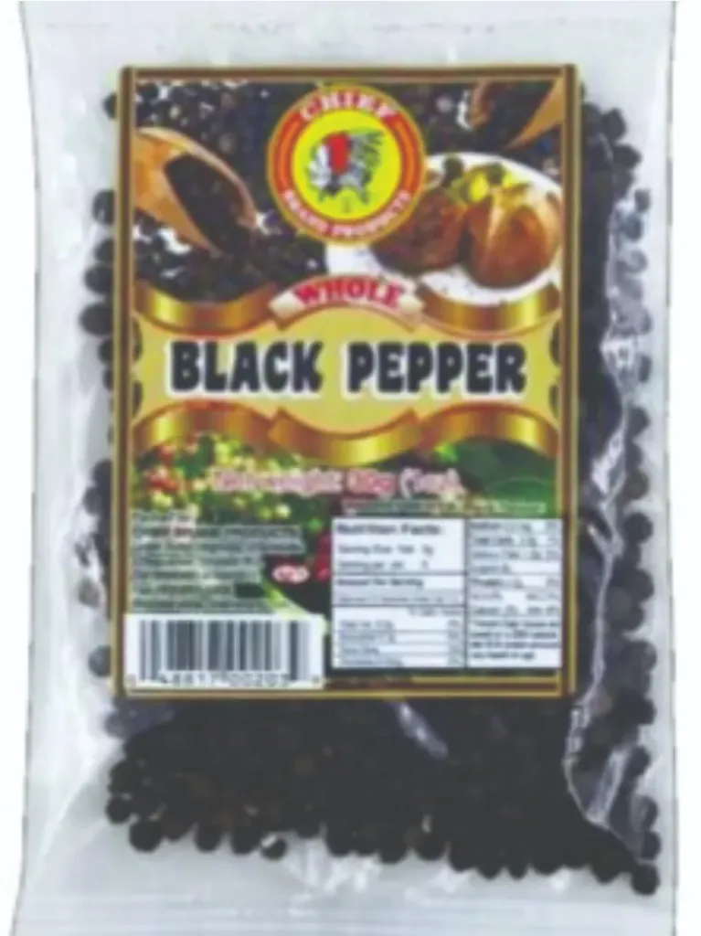 [37036] Chief Whole Black Pepper 30gr