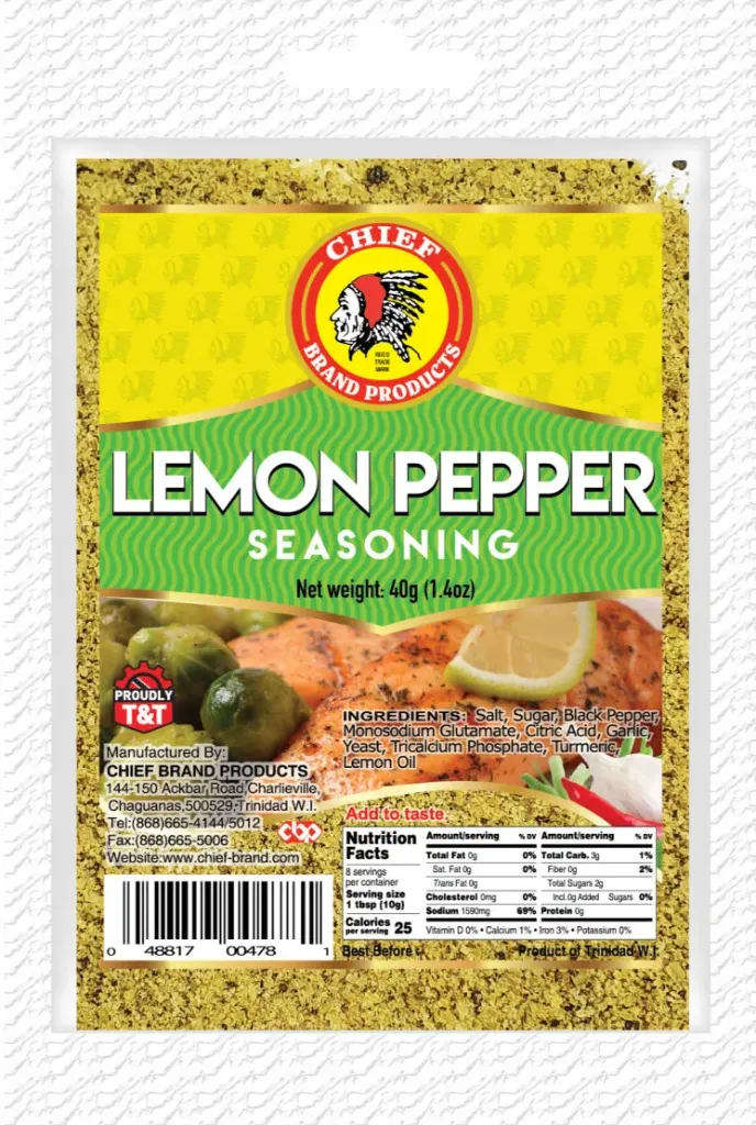 Chief Lemon Pepper Seasoning 40gr