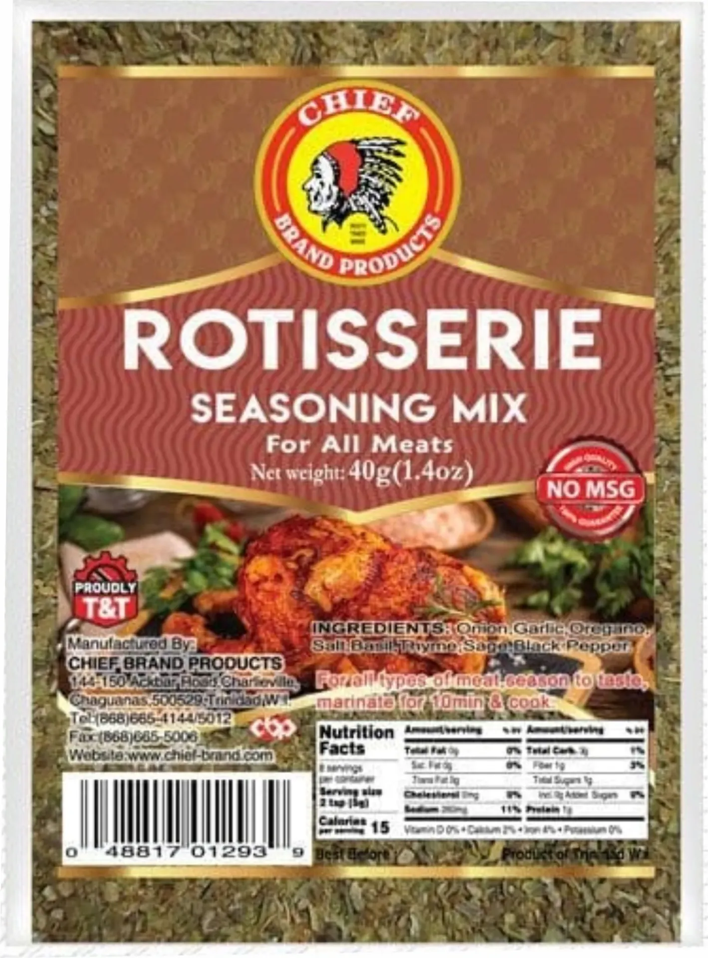 Chief Rotisserie Seasoning Mix 
