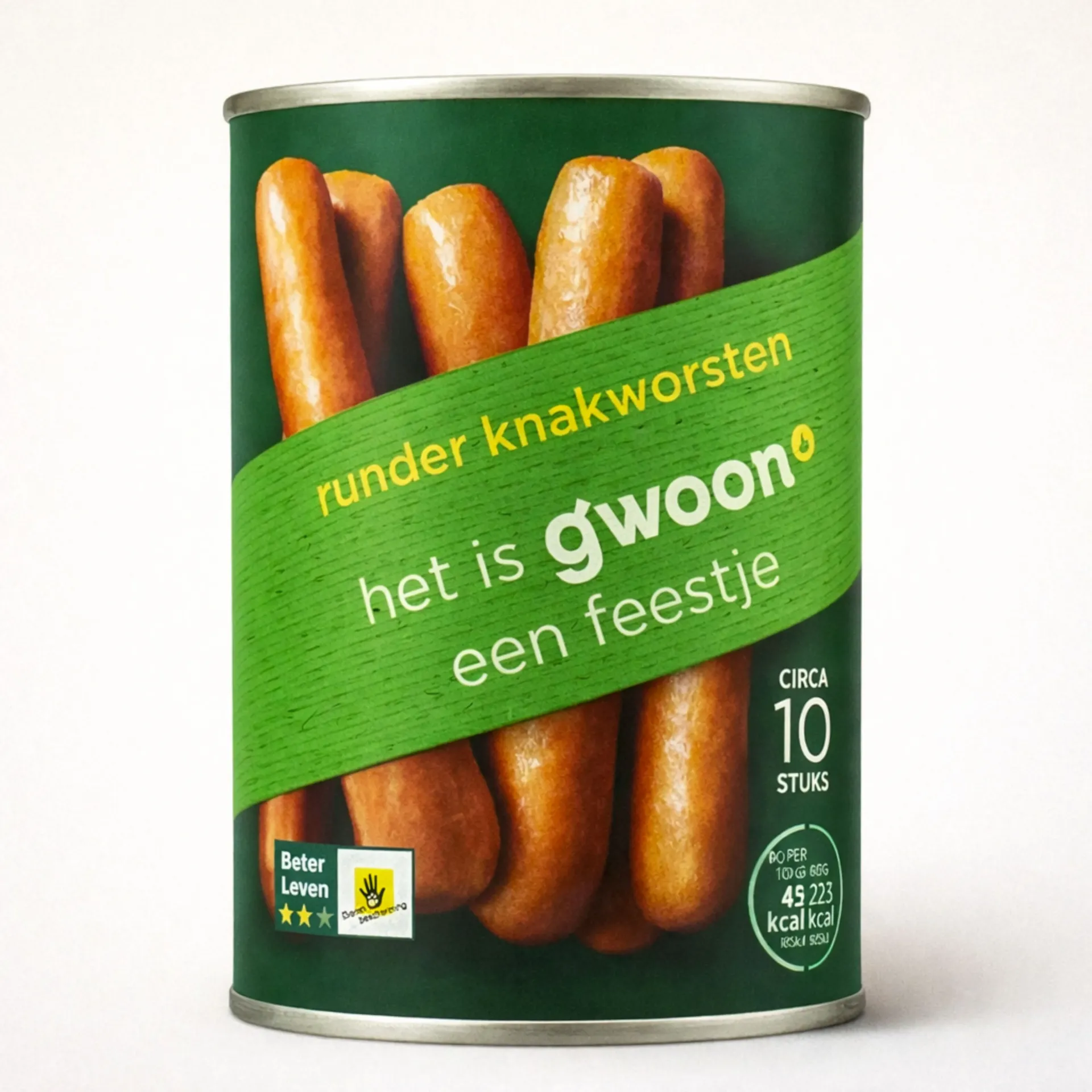 [78648] Gwoon Runder Knakworsten 400gr