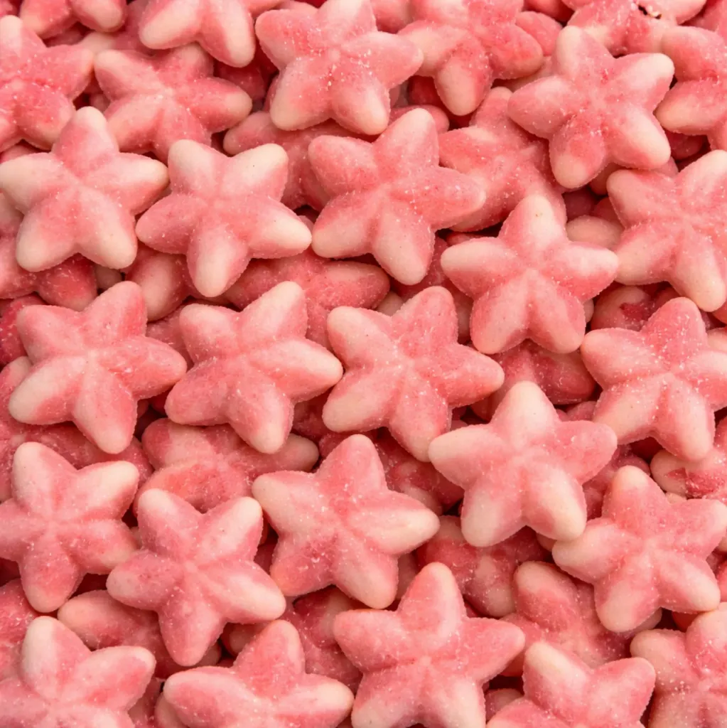 Sugared Pink Twist Stars 1254