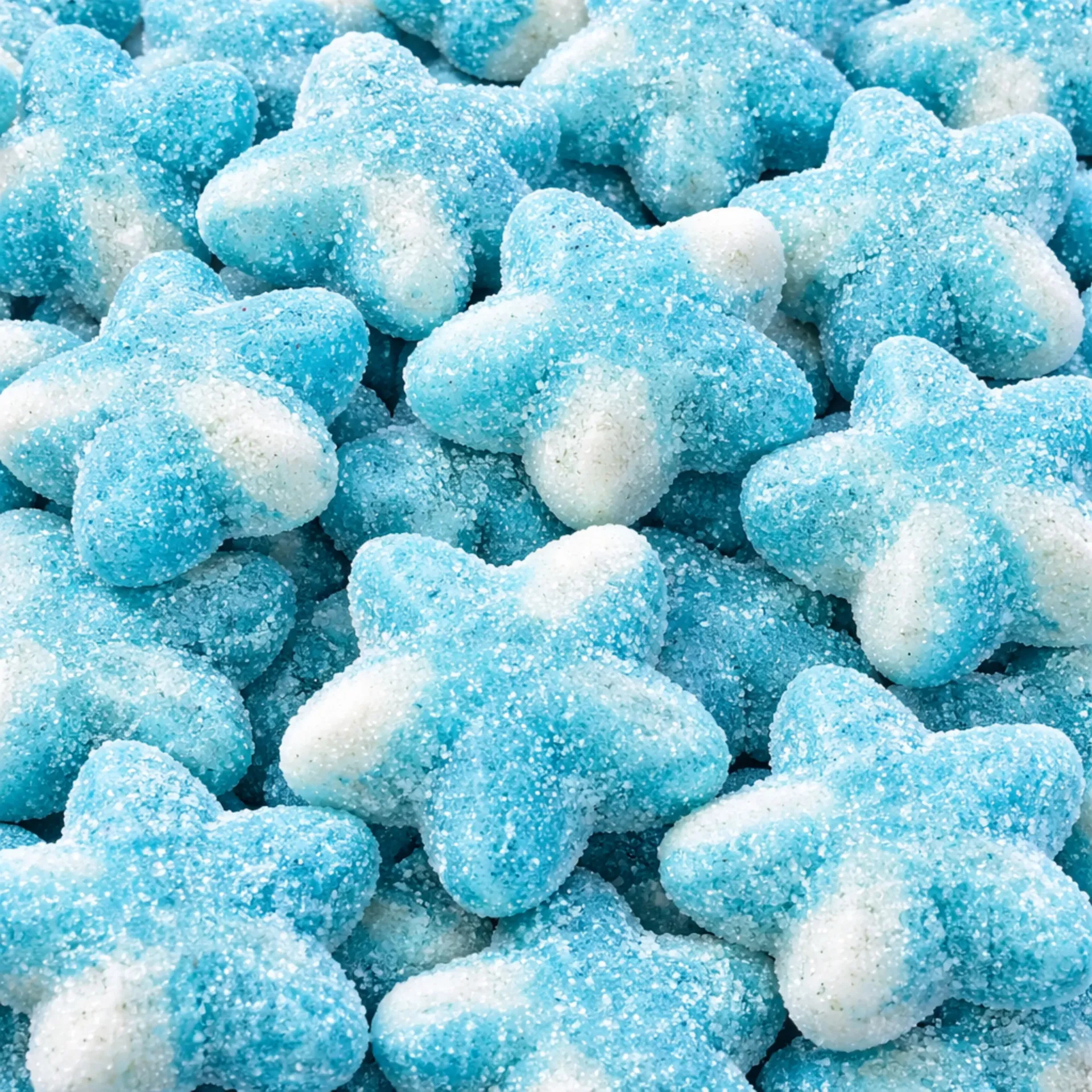 [341255] Sugared Blue Twist Stars