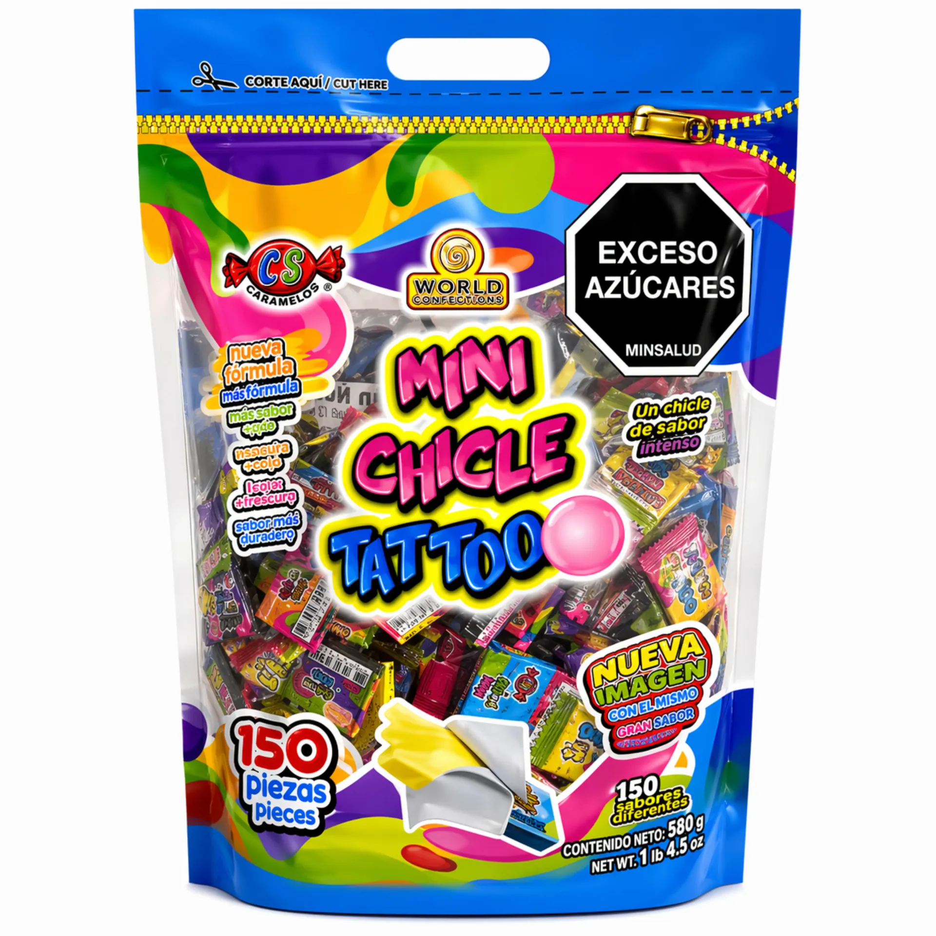 Mini Chicle Tattoo 150st