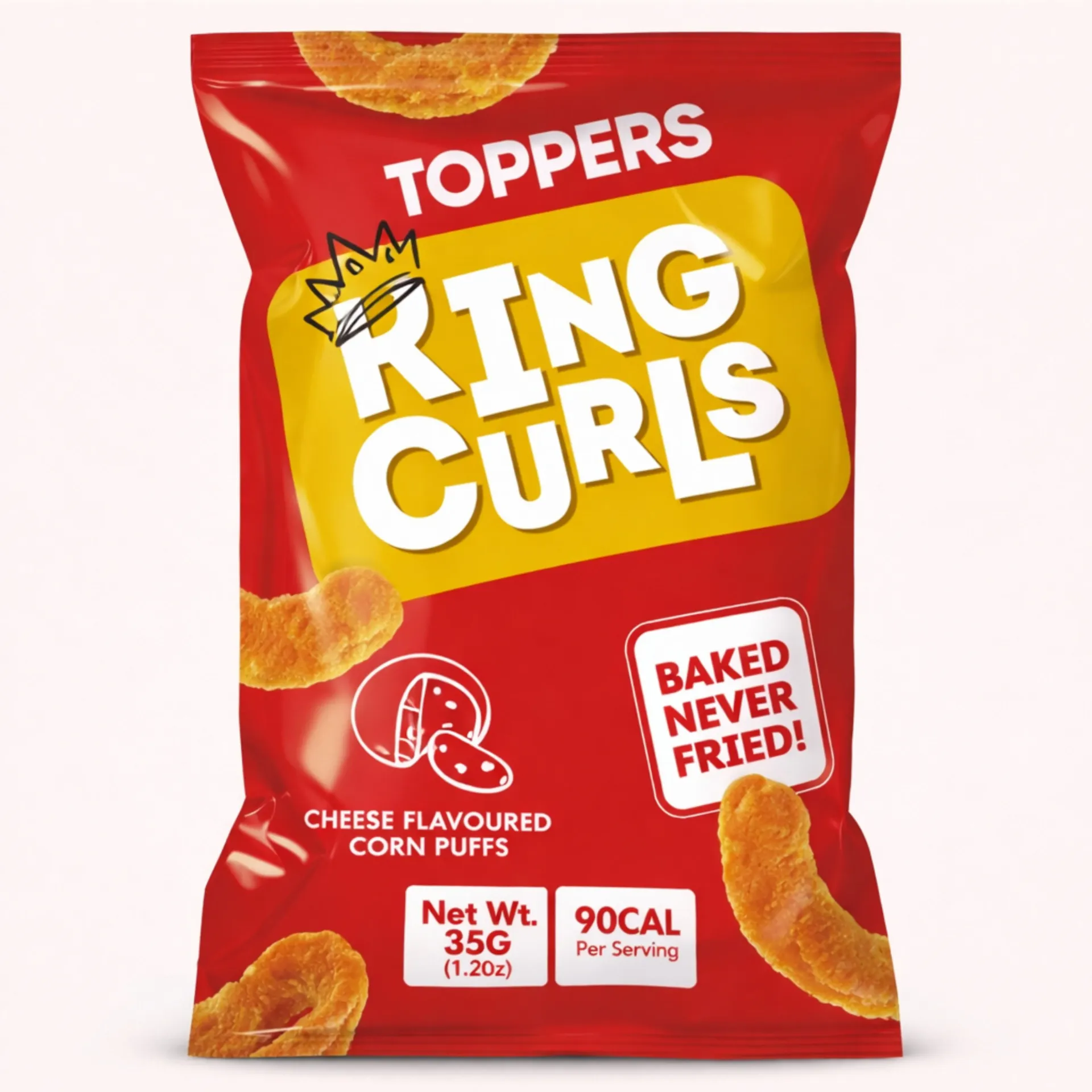 [327202] Toppers Cheese Curls  (15gr P12)