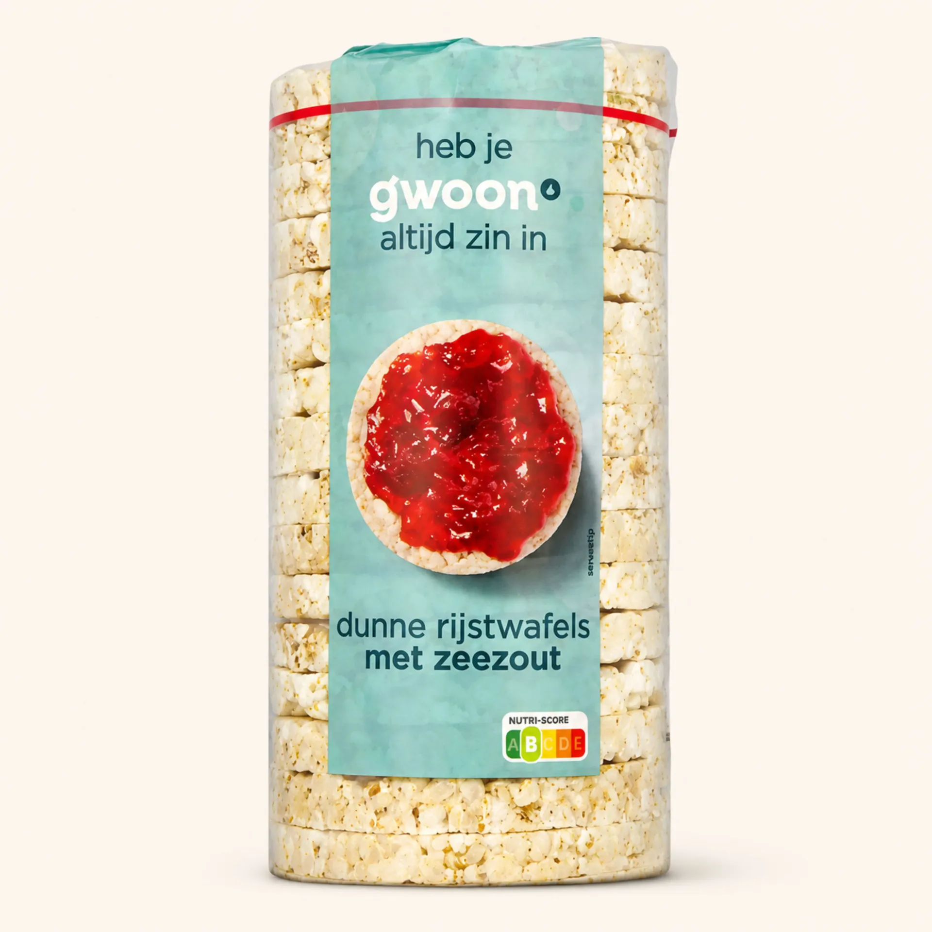 Gwoon Rijstwafel met zeezout 130gr
