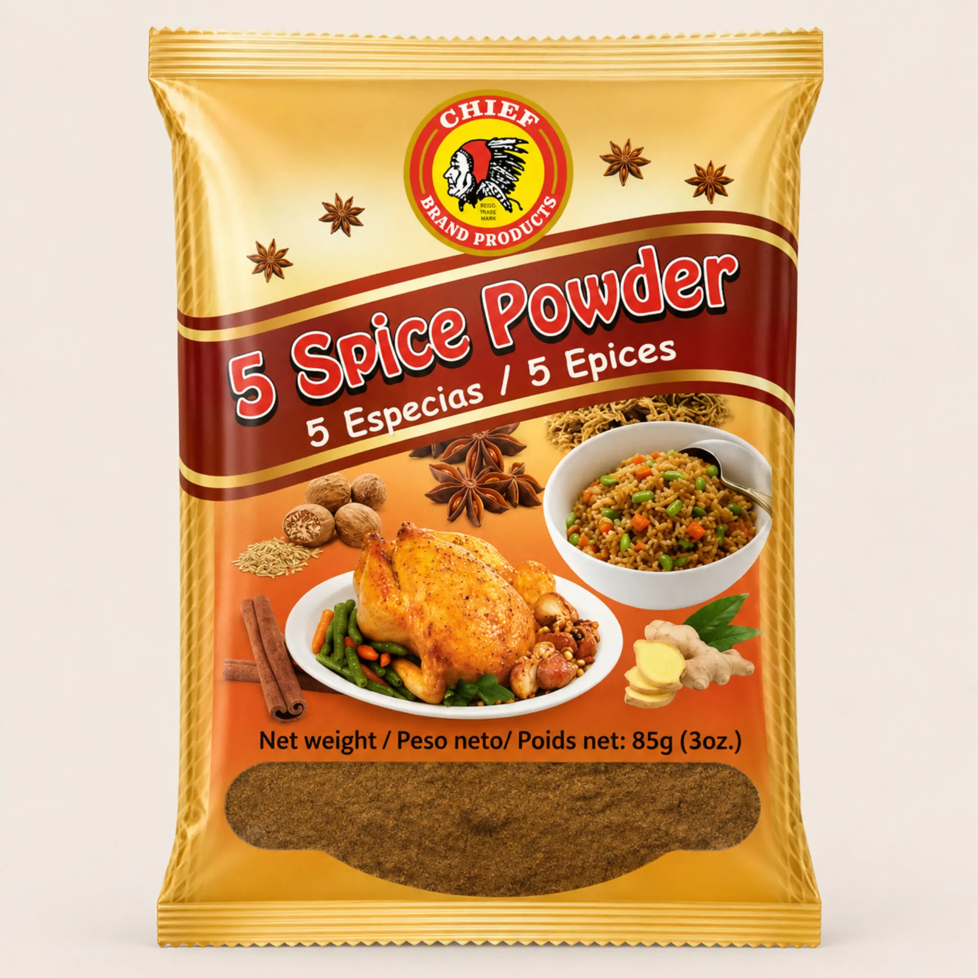 [37029] Chief 5 Spice powder 85gr (Each)