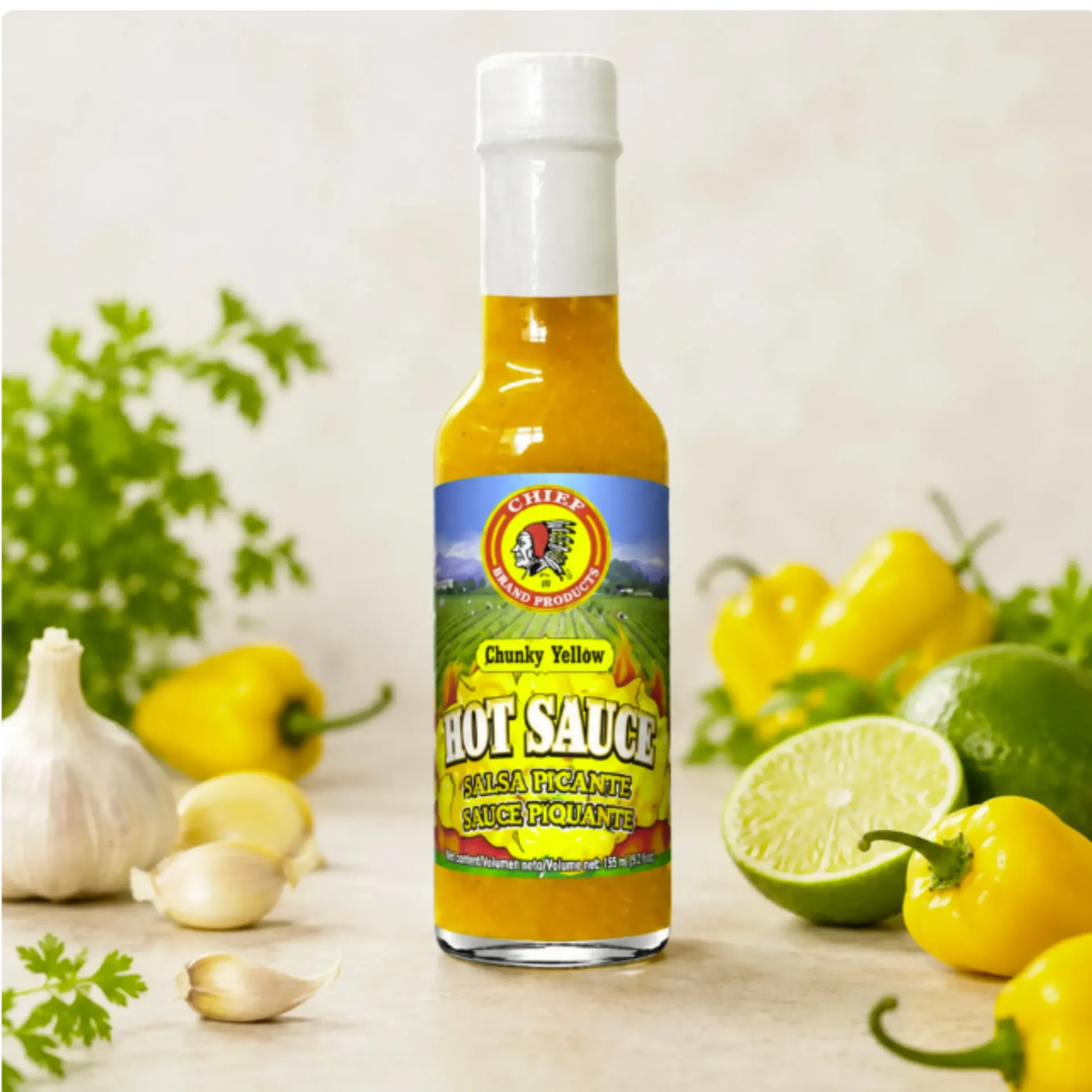 [37103] Chief Hot Sauce Yellow 155ml (Each)